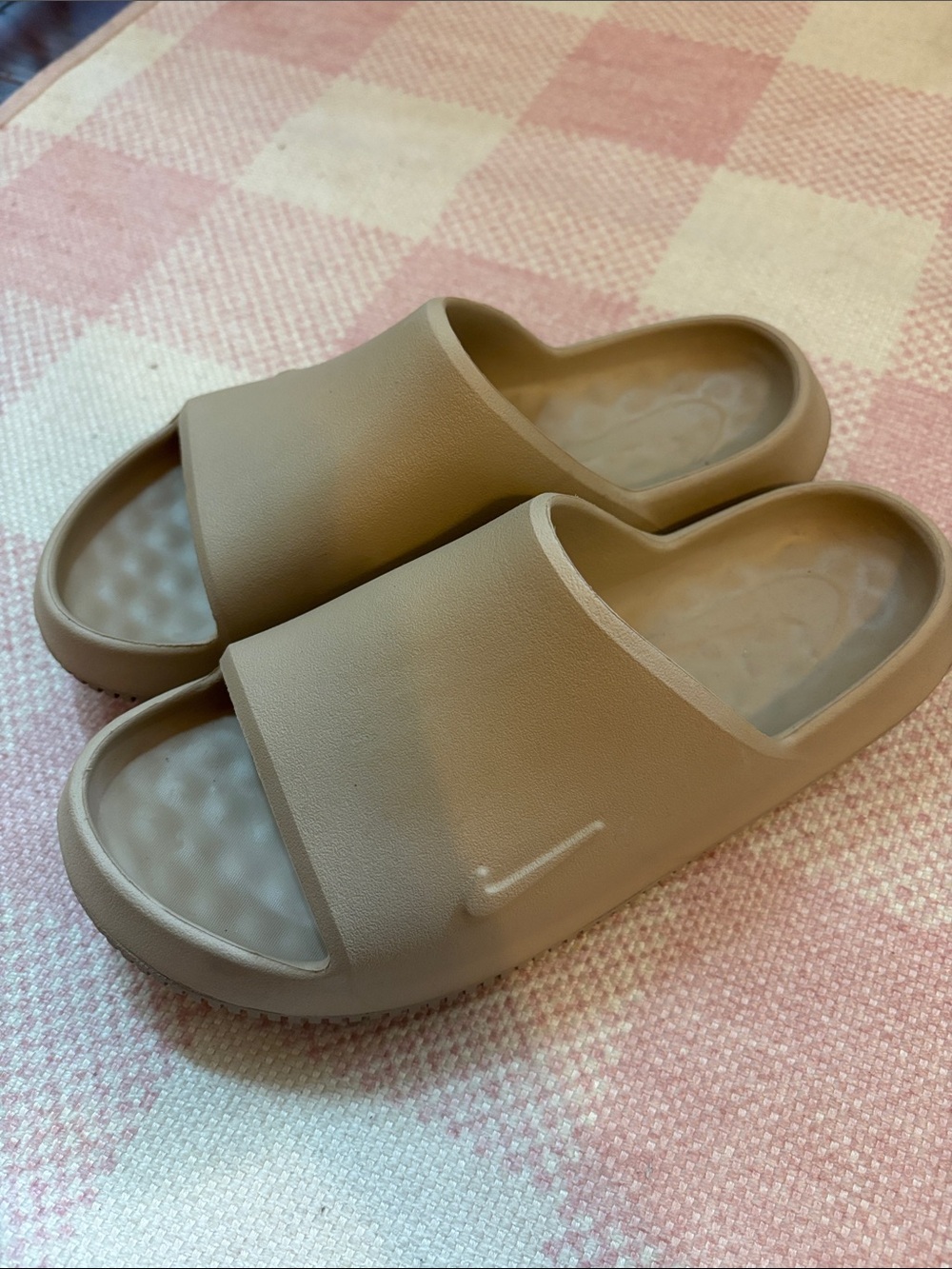 Nike Calm 2.0 Kids Slide Sandals in Taupe - Comfortable Everyday Slip-Ons